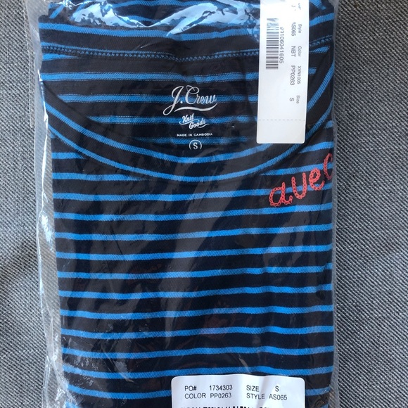 J. Crew | Avec amour T-shirt NWT (Sz S) - Picture 2 of 6